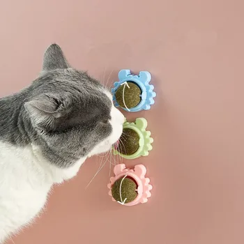 Jucarii Pisica 360° Rotație Naturale Catnip Roduse Animale De Companie Pisică Jucărie De Mestecat Accesorii Pisoi Comestibile Tratarea Teasing Consumabile