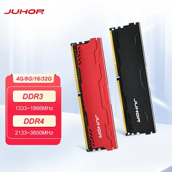 JUHOR Memoria Ram ddr4 16G 4GB 8G 32G Memorie Desktop Udimm 2133 2400 2666 3000 3200 3600 DDR3 4G 8G 1600 si 1333 1866 Noul Dimm Berbeci