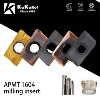 KaKarot de Frezat introduce APMT1604PDER APKT1604 de înaltă calitate, insertii carbură APMT CNC strung piese de instrument de frezat insertii carbură