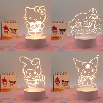 Kawaii Sanrio Anime Hello Kitty Cinnamoroll ♥ imagini de Desene animate Drăguț Melodia Mea Personalitate Student Lampă de Masă Jucărie pentru Fete