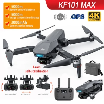 KF101 MAX 4k Profesional Drone Camera Cu 3-Axis Gimbal GPS 5G WIFI RC Avion cu Motor fără Perii Pliabil RC Quadcopter FK101 Drone