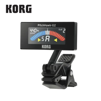 KORG AW4GBK PitchCrow-G Clip-On Guitar Tuner Cu LCD Color, Negru