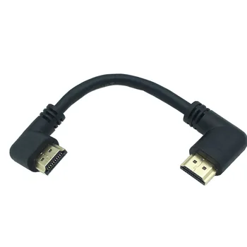 La stânga sau la Dreapta în Unghi compatibil HDMI de sex Masculin la Dreapta la Stânga Cot de sex Masculin Cablu de extensie 15cm 1m 50cm, 2.0 V unghi cablu 4K*2K @60HZ