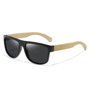 LDMZYJ la Modă Bambus ochelari de Soare Barbati Pătrat Clasic Vintage de Conducere Polarizat Ochelari de Soare Pescuit Ochelari de Pisica UV400.3