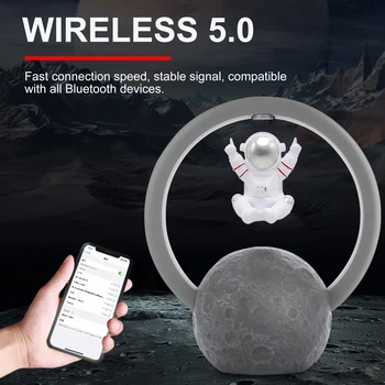 LED compatibil Bluetooth Speaker Lumina de Noapte Wireless Creative Astronaut Cadouri
