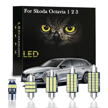 LED-uri Lumina de Interior Pentru Skoda Octavia 1 2 3 MK1 MK2 MK3 RS A5 A7 1U 1U2 1Z 1Z3 5E3 5E5 Combi 2004 2010 2011 2014 2017 2019