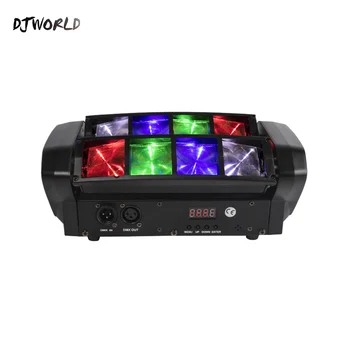 LED-uri RGBW Fascicul de Mișcare Cap 8x6w 4in1 8 Ochi de Păianjen Soundlights Bar, Club de noapte Karaoke Comerciale Etapă DMX DJ Lumini Disco