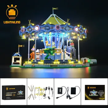 LIGHTAILING Lumină LED-uri Kit Pentru 10257 Noul Carusel de Iluminat Set (NU se Includ În Model)