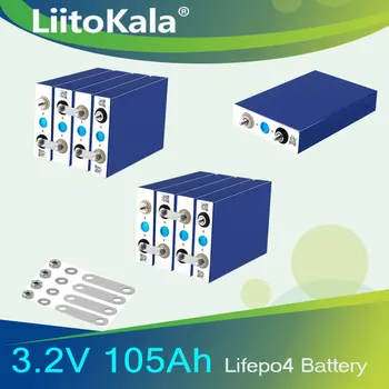 LiitoKala CLASA a NOUA 3.2 V 100Ah 105Ah Lifepo4 Baterie 12V 24V pentru EV RV Acumulatorul Solar Diy UE NE TAX FREE