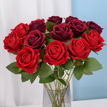 Lmitation Flanelă Crescut Artificial, Flori de Nunta de Decorare Consumabile Artificiale Ornamente florale Cadouri de Ziua Îndrăgostiților