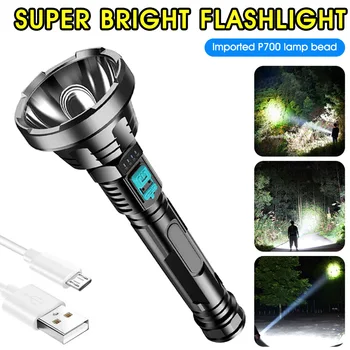 Luminoase USB Reîncărcabilă Lanterna Led-uri Ultra-luminoase cu rază Lungă de Acasă în aer liber de Mână de Iluminare Lanterna Olight 500 de Metri