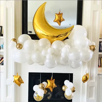 Luna noua Stea Balon Set pentru Musulman EID Mubarak Festivalul de Acasă Decorare DIY Ramadan Kareem Petrecere de Aniversare pentru Copii Ballon Globos