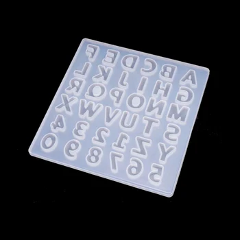 Majusculă Mucegai Silicon Scrisoare de Capital Moale Mucegai pentru UV Rășină Alfabetul de la a La Z Mucegai Rășină Epoxidică de Artă Rășină Mucegai