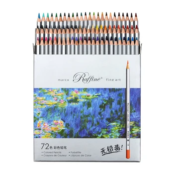Marco Raffine Bine 48/72 De Culori Artă Desen Creion 7100-72CB de Lemn Set de Scris Pictura Artist Schiță Ambarcațiuni Doodling Modele