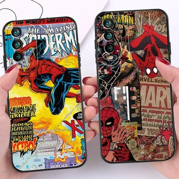 Marvel Spiderman Iron Man Cazuri de Telefon Pentru Xiaomi Redmi 9C 9 9M 9A 9AT Redmi Nota 9 9 9 Pro 5G Capacul din Spate Funda TPU Moale