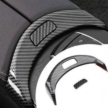 Masina Cotiera Cutie Butonul Cadru din Fibra de Carbon Acoperire Decorare Autocolant Set Pentru Mercedes-Benz C-Class W205 GLC X253 2015-20