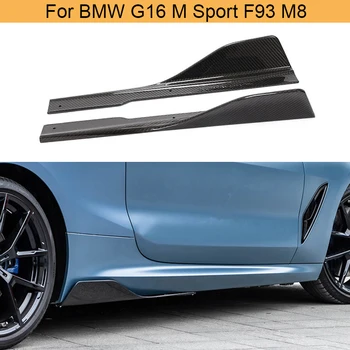 Masina praguri Laterale Repartitoare pentru BMW Seria 8 G14 G15 G16 M Sport F93 M8 Sedan 2018 - 2021 praguri Laterale Repartitoare Buzele Fibra de Carbon