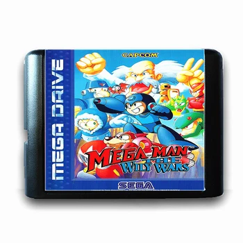 Mega Man Viclean Războaie pentru 16 biți Sega MD Carte de Joc pentru Mega Drive pentru Genesis Joc Video Consola PAL SUA JAP