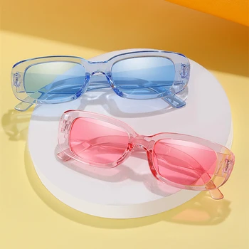 Mic Dreptunghi ochelari de Soare Femei Oval Vintage de Designer de Brand Pătrat Ochelari de Soare Pentru Femei Nuante de sex Feminin de Ochelari Anti-orbire UV400