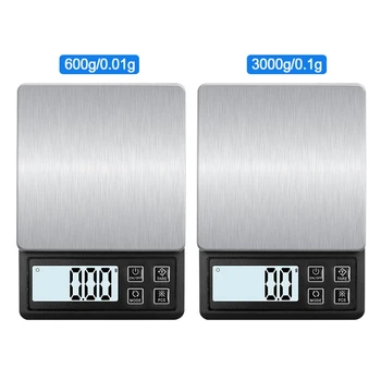 Mică Scară de Bucatarie 3 kg/0.1 g 600g/0.01 g de Încărcare USB Mini Alimente cantar Electronic