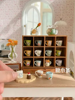 Miniatură Mini Bucătărie Cupa Mini Ceainic Tava De Păpuși Cabinet Miniatură Simulare Mini Cana De Apa Bjd Mobilier Casă De Păpuși