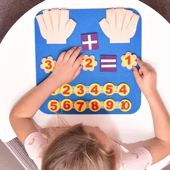 Montessori Jucării Simțit Bord Degetul Numere De Jucărie Pentru Copii, Materiale Didactice La Matematică Educație Timpurie Jucarii Copii Mici Dezvolta Inteligenta