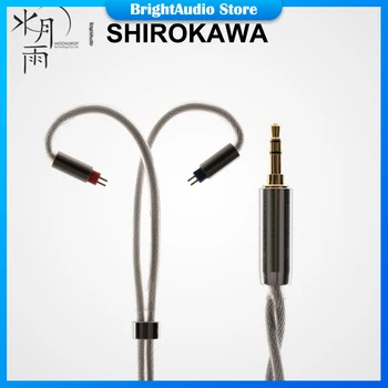 MoonDrop SHIROKAWA Modernizate Casti Cablu Aur-Argint-Paladiu Linie 0.78 2Pin 2.5/3.5/4.4 mm Conector Opțional pentru Binecuvântarea 2