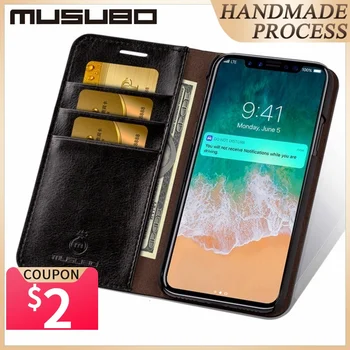 Musubo Caz Flip Pentru iPhone SE 2022 XS Max din Piele de Lux Cazuri Acoperă Pentru iPhone SE3 12 XR 11 Pro Flip Portofel Carte Coque
