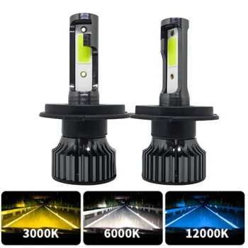 Muxall Noul Mini H7 LED H4, H11, H8 H1 9005 9006 HB3 HB4 H3 881 Auto Faruri Becuri 80W 20000Lm 6500K 4300K Lumina LED-uri Auto Styling