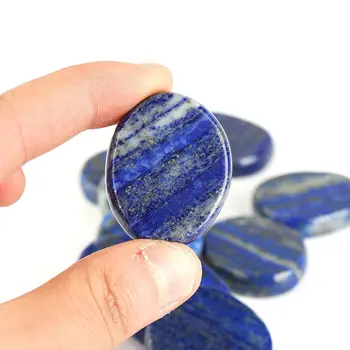 Naturale Cristal Piatră De Vindecare Pietre Semipretioase Lapis Lazuli Lustruit Palma Degetul Mare De Energie Piatră De Artizanat Rezervor De Pește De Decorare Decor Acasă