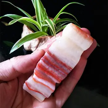 Naturale Prime Carne De Porc Împănată Piatră De Marmură Carne Cristal De Cuarț Rodocrozitul Minerale-Specimen Moda Bijuterii Pandantiv Ornament Decor
