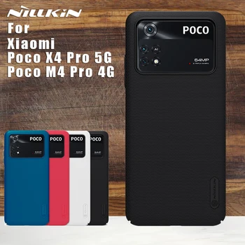Nillkin Pentru Xiaomi Poco X4 Pro 5G M4 Pro 4G Caz Versiune Globală 360 full Frosted Shield PC Capacul din Spate pentru Xiaomi Poco X4 M4 NFC