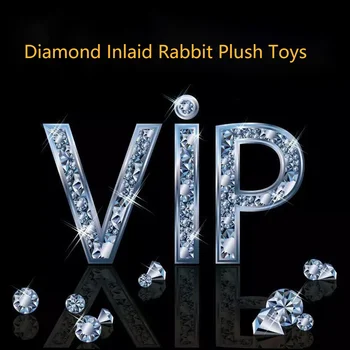 Noi 38cmCute Diamant Încrustat Iepure Jucarii de Plus Iepurasul DIY Papusa Ornament Cadouri Creative Însoțească Ziua de Crăciun Jucării Pentru Copii