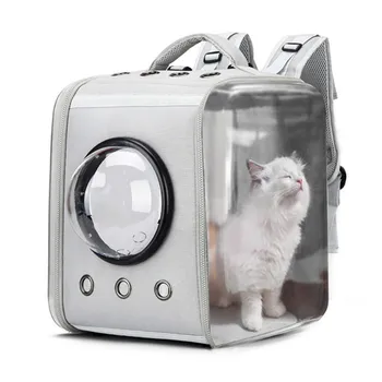 Nou Animal De Companie Pisica Sac De Pet Transparent Rucsac Pliabil Capsulă Spațială În Aer Liber Rucsac Portabil Pisică Câine Transport