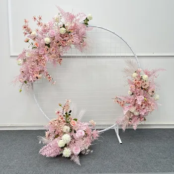 Nunta personalizate arc decoratiuni florale nunta recuzită artificiale crescent flori rând de flori mingea decor