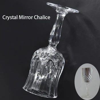 Oglindă de cristal Potir/ Pocal Magic Trucuri de Scenă Magia Ceașcă de Sticlă Magie Iluzie Pusti Prop Lichid Dispar de Mătase Magica