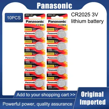 Original PANASONIC 10buc/lot cr2025 Butonul de Baterii Litiu 3V Monedă joc, aparat de fotografiat digital, camera video BR2025 DL2025 CR 2025