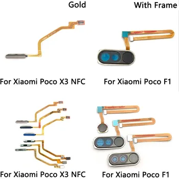 Original Pentru Xiaomi PocoPhone F1 Poco X3 Acasă Butonul De Alimentare De Amprente Touch Id Senzor Conector Cablu Flex