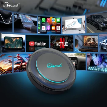 Ottocast Picasou 2 Apple CarPlay, Android box HDMI,Wireless CarPlay,Android Auto,Netflix,Youtube,Spotify radio auto Android 10
