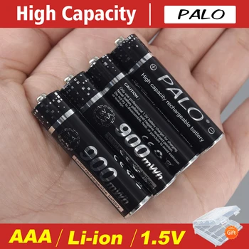 PALO 900mWh 1.5 V AAA baterie Li-Ion Baterie Reîncărcabilă de Mare Capacitate Li-ion Baterie AAA Pentru lanterna Lanterna far Baterie