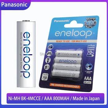 Panasonic Eneloop Original AAA Acumulator 1.2 v 800mAh Pre-încărcat Ni-MH AAA Baterii pentru Camera lanterna Lanterna Jucarii