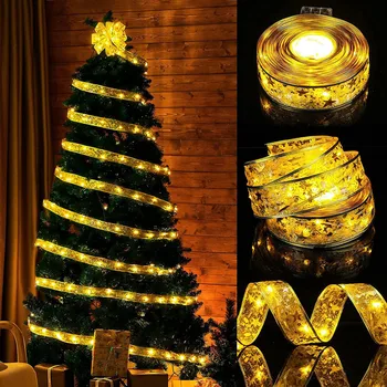 Panglică cu LED-uri Lumini de Basm de Crăciun de Decorare Dormitor Camera de zi Gradina de Lumina Ornamente pentru Pomul de Craciun Ghirlanda 2023 Anul Nou