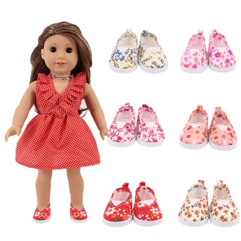 Papusa Destul de Sequin Pantofi se Potrivesc 18 Inch American Doll 40-43cm Născut Haine pentru Copii Accesorii Pentru Copil Ziua de nastere Festivalul Cadou