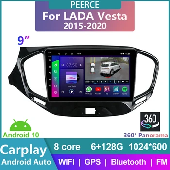 PEERCE Carplay 9 inch auto multimedia player Pentru LADA Vesta Cross Sport 2015-2020 GPS 2din Navigatie radio auto Android unitatea de cap