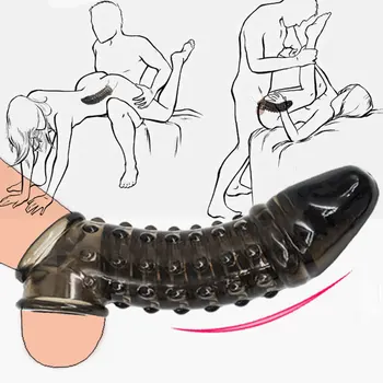 Penis Moale Maneca Nit De Sex Masculin Penisului Extinderea Ejaculare Întârziată Jocuri Pentru Adulți Pentru Cupluri Silicon Penis Artificial Jucarii Sexuale Pentru Femei