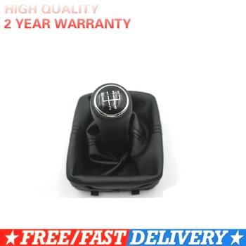 Pentru 2002-2008 Volkswagen Polo 9N / 9N3 IV V 5-speed Gear Shift Knob Gaitor Boot Black V0025