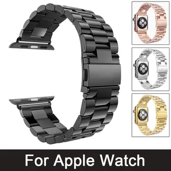 Pentru Apple Watch Band 42mm 44mm Brățară din Oțel Inoxidabil cu Catarama Curea Adaptor pentru Apple iWatch 4 3 2 1 Watchband 38mm 40mm