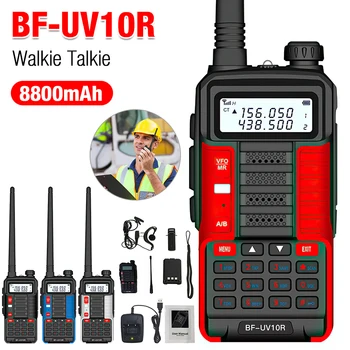 Pentru Baofeng UV-10R UV10R Walkie Talkie 5W 8800mAh VHF UHF Dual Band Așteptare Radio FM Portabil de Emisie-recepție