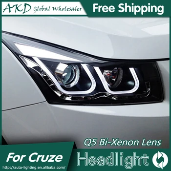 Pentru Chevrolet Cruze 2009-2015 Faruri DRL Day Running Light LED Bi Xenon Bec Lumini de Ceata Accesorii Auto Cruze Lampă de Cap