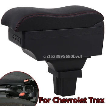 Pentru Chevrolet Trax Tracker accesorii auto cotiera de stocare USB box din piele cotiera consola centrala cutie de mână restul 2014~2019